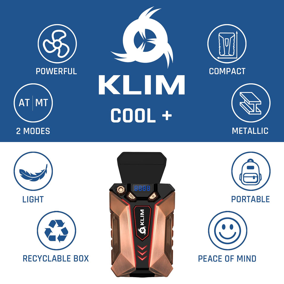 Cool+ Metal Laptop Cooler with Vacuum Fan - New 2024 - Gaming Laptop Fan with Display - Temperature Detection + Automatic/Manual Mode - Portable - Compatible with Laptop Cooling Pads