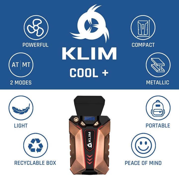 Cool+ Metal Laptop Cooler with Vacuum Fan - New 2024 - Gaming Laptop Fan with Display - Temperature Detection + Automatic/Manual Mode - Portable - Compatible with Laptop Cooling Pads