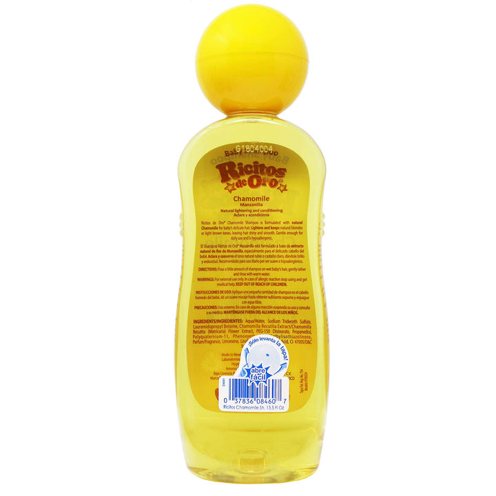 Ricitos de Oro Hypoallergenic Chamomile(Manzanilla) Shampoo 13.5oz (400 mL)