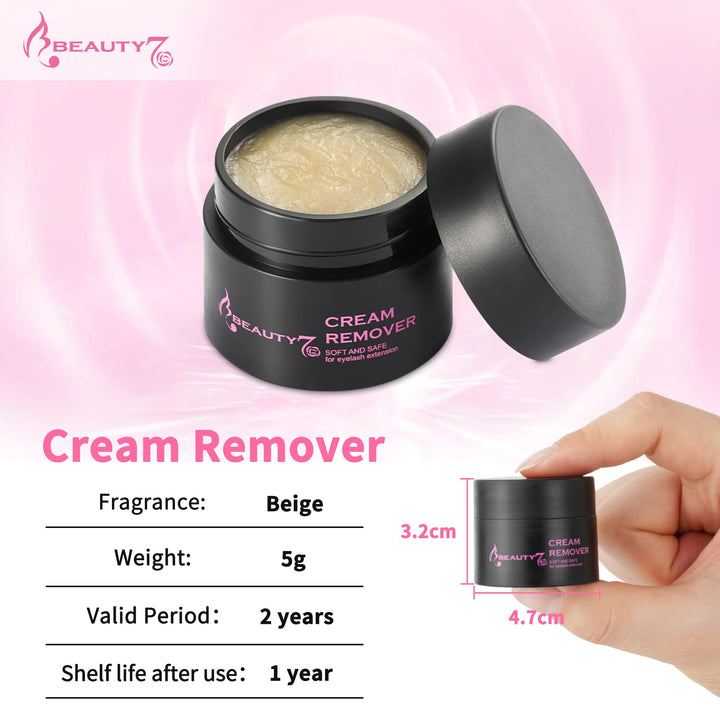 Eyelash Extensions Remover Cream Safe Adhesive Bonder Eyelashes Glue Remover Fast Dissolution Low Irritation Eyelash Extension Supplies 5g