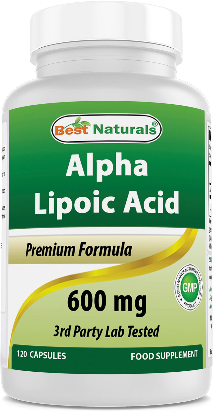 Alpha Liopic Acid 600 mg 120 Count - ALA Alpha Lipoic Acid Powerful Antioxidant
