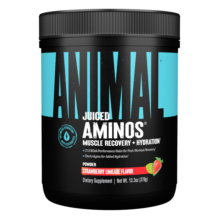 Juiced Amino Acids - BCAA Powder EAA Matrix Plus Hydration with Electrolytes and Sea Salt Anytime Recovery and Improved Performance, Strawberry Limeade Flavor, 30 Servings