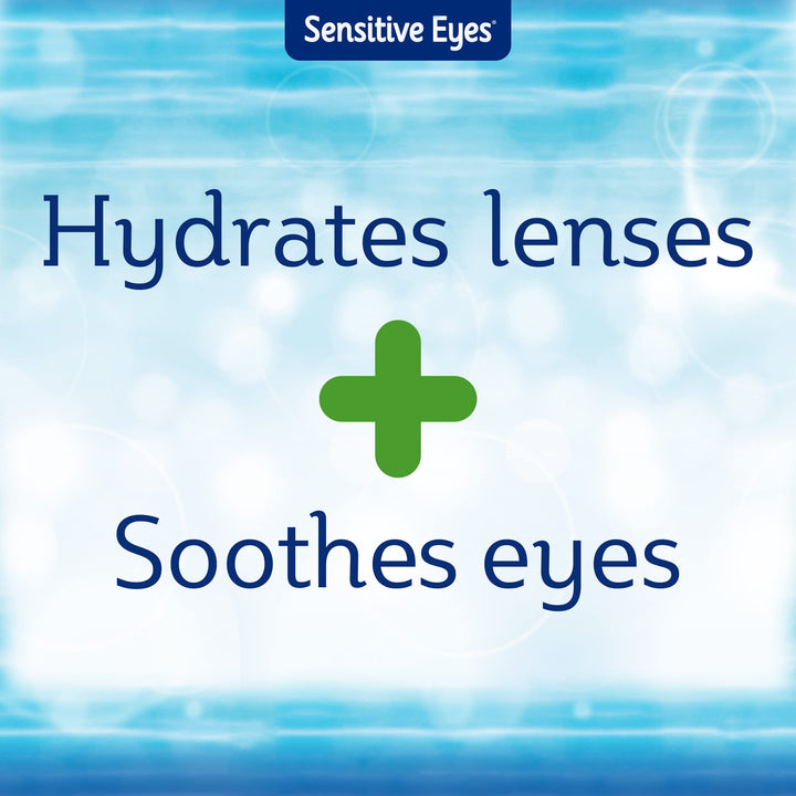 Bausch & Lomb Sensitive Eyes Contact Lens Solution, for Rewetting Soft Contact Lenses, 1 Fl Oz