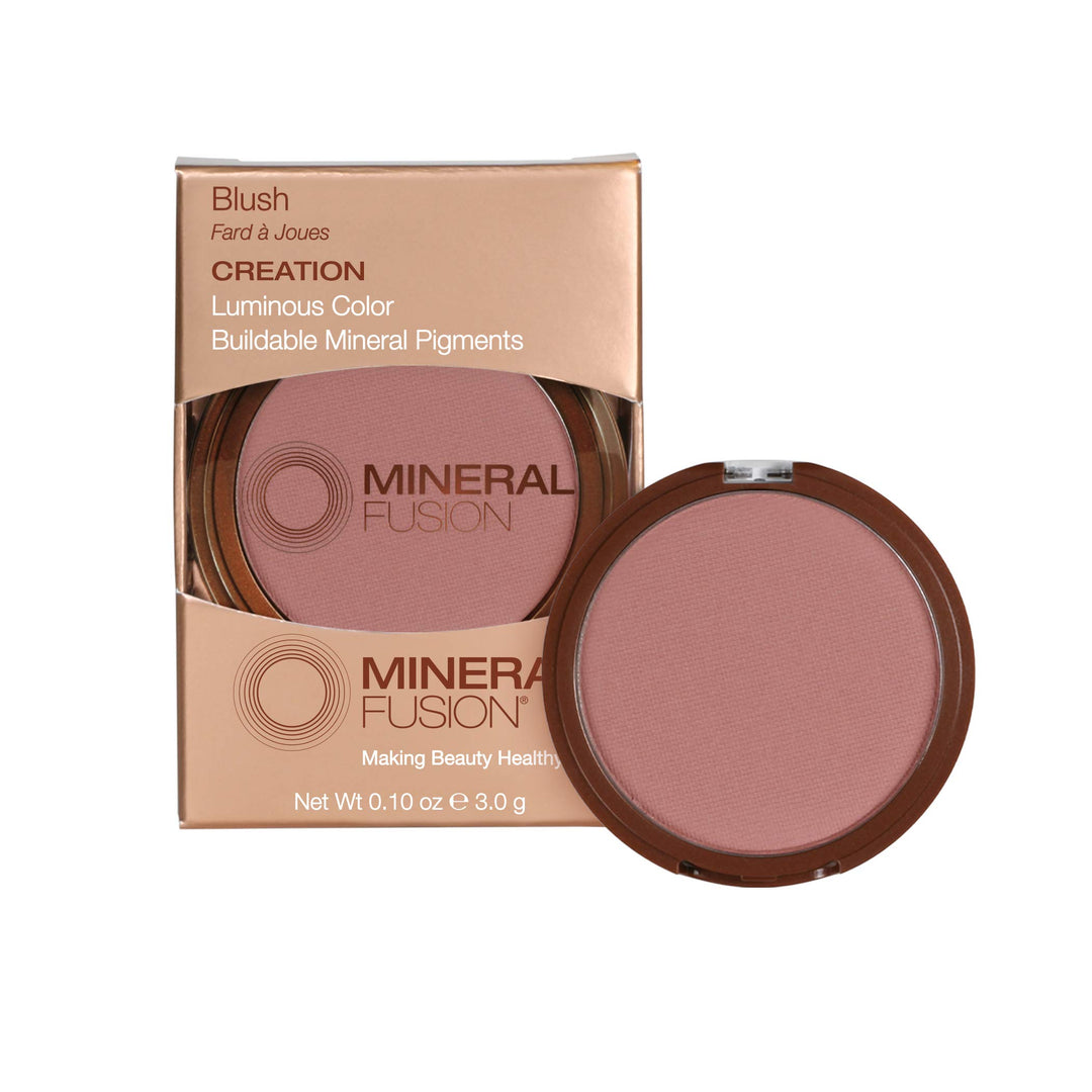 Makeup Blush, Long-Lasting Flush of Color, Natural & Smooth Hydrating Blend with Antioxidants, Vitamin C & E, Talc Free (Creation) 0.10 oz