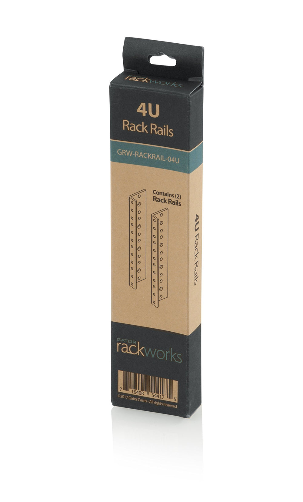 Rackworks Heavy Duty Steel Rack Rail Set; 4U Rack Size (GRW-RACKRAIL-04U)