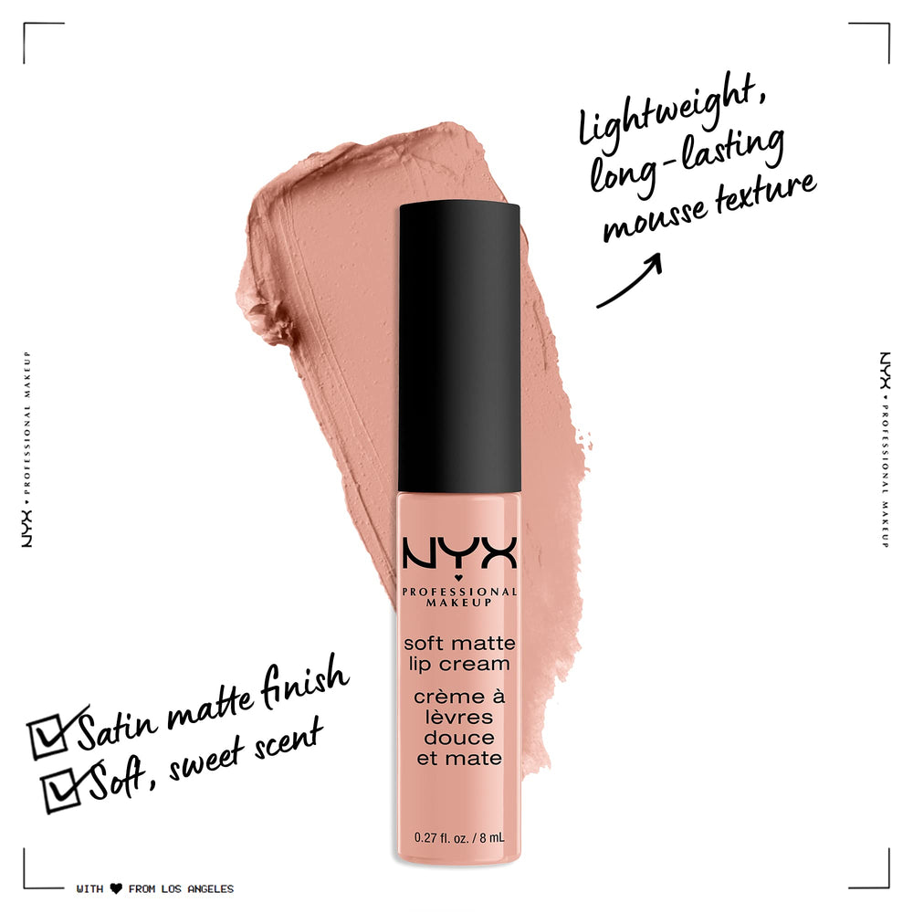Soft Matte Lip Cream, Lightweight Liquid Lipstick - Cairo (Matte Pure Nude)