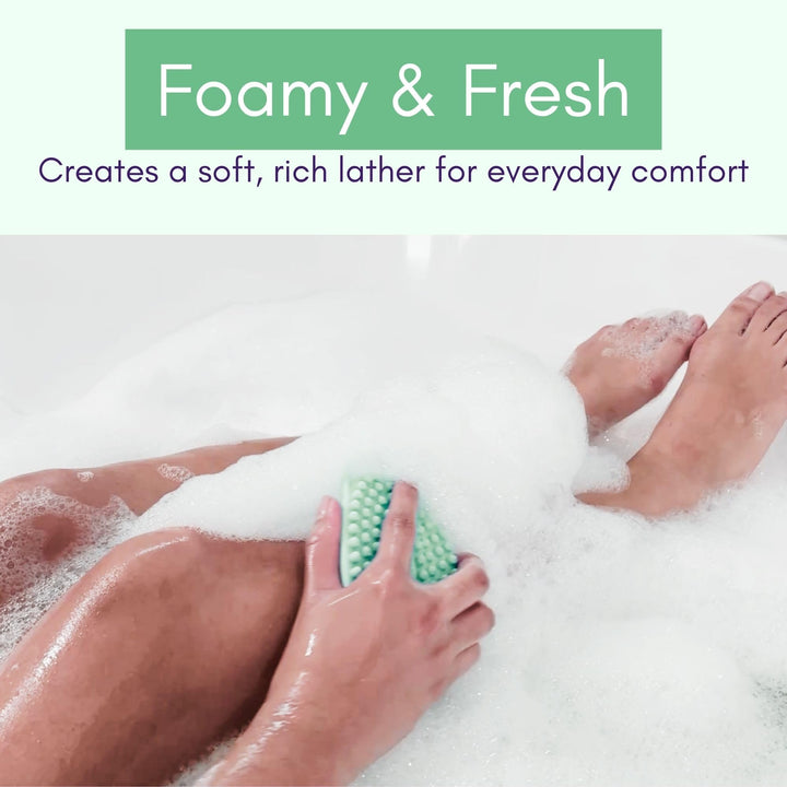 Silicone Body Scrubber – Dual-Sided Silicone Loofah for Shower, Body Scrubber for Men & Women, Gentle Loofa Alternative, Easy-to-Clean Silicone Body Scrubber Exfoliator