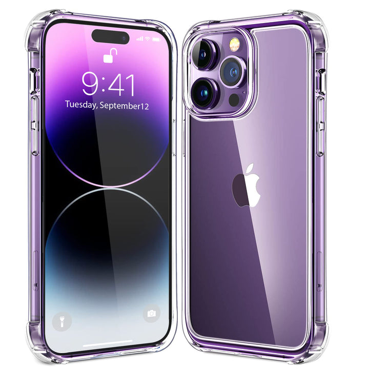 iPhone 14 Pro Max Case | Clear Case for iPhone 14 Pro Max | Anti-Scratch | Shock Absorption | 2022 iPhone 6.7 inch Case | Reinforced Corner Protection Bumper | Crystal Clear