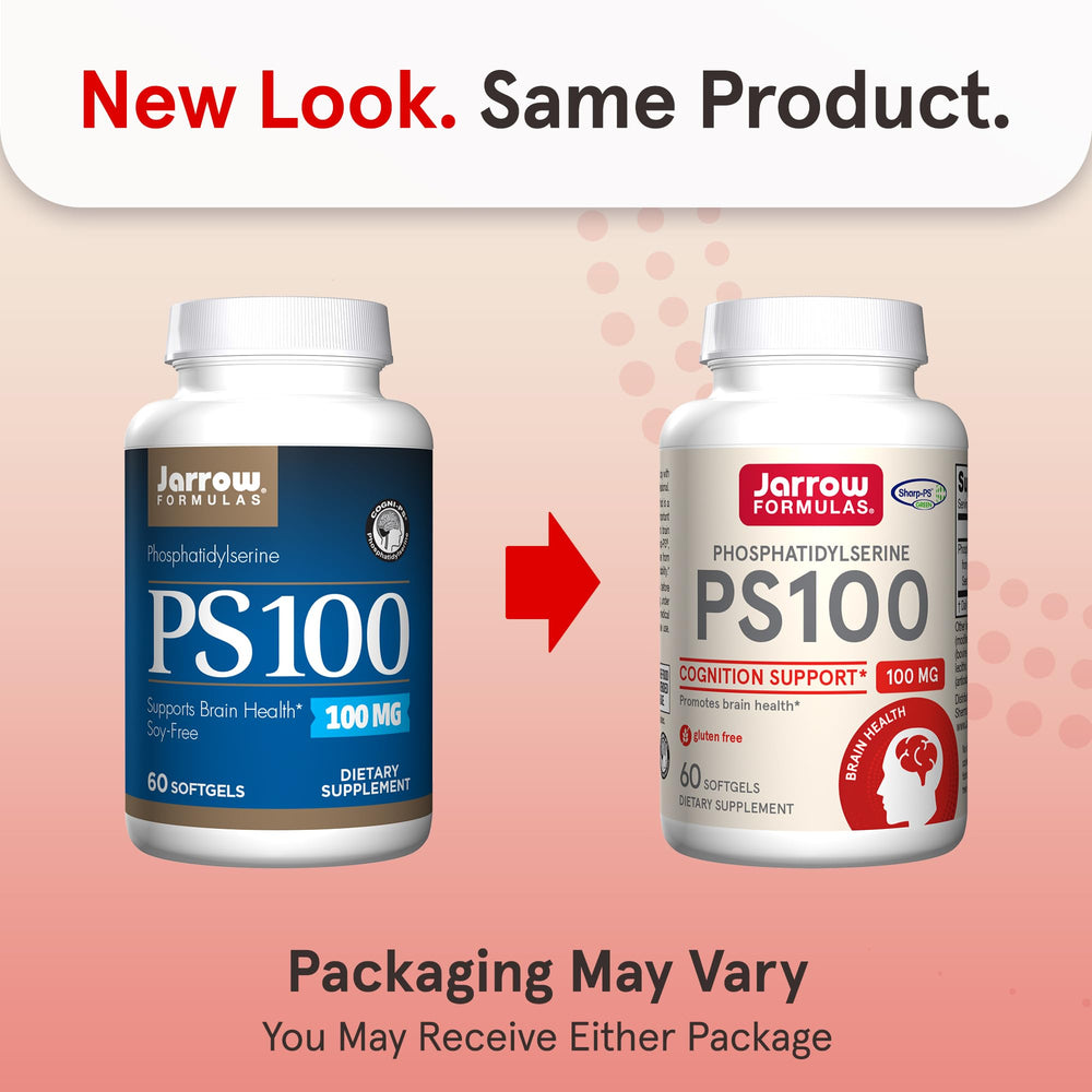 Formulas PS100 Phosphatidylserine 100 mg Non-GMO, Soy-Free - 60 Softgels