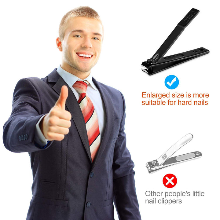 Pedicure Manicure Kit 19 in 1 Manicure Set Professional Sharp Nail Clippers Stainless Steel Cutter & Vibrissac Scissors for Men & Women Fingernails & Toenails with Superb Case (Red_7 pieces)