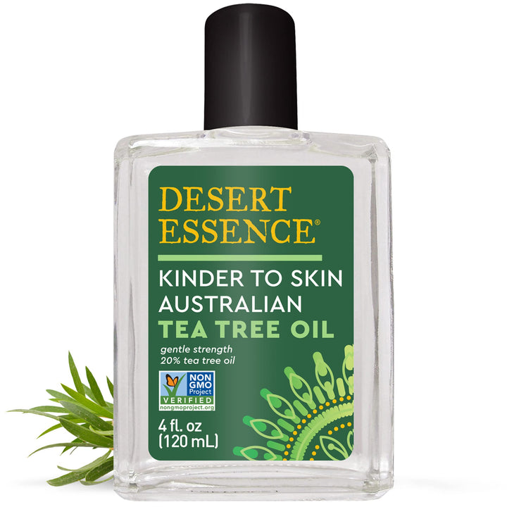 Kinder to Skin Australian Tea Tree Oil - Gentle Cleansing & Clarifying Solution For Soothing Problematic Skin - Reduce Redness & Irritation - Vegan, Gluten-Free, Cruelty-Free - 4oz