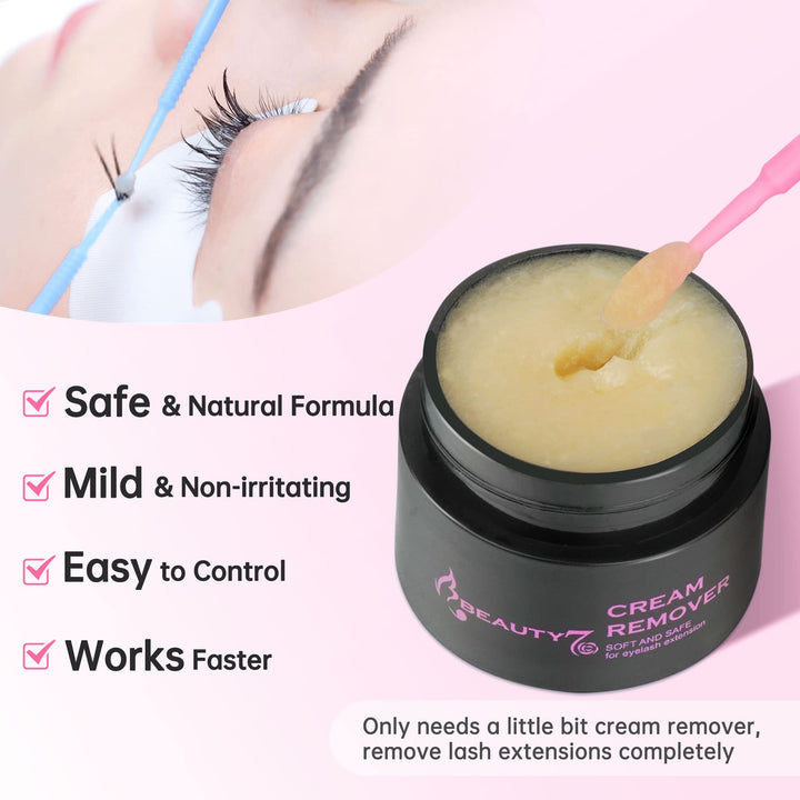 Eyelash Extensions Remover Cream Safe Adhesive Bonder Eyelashes Glue Remover Fast Dissolution Low Irritation Eyelash Extension Supplies 5g