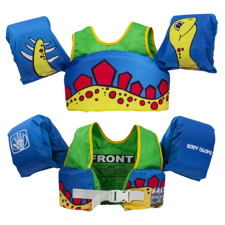 Paddle Pals Learn to Swim Life Vest, One Size 33-55 LBS, Dinosaur