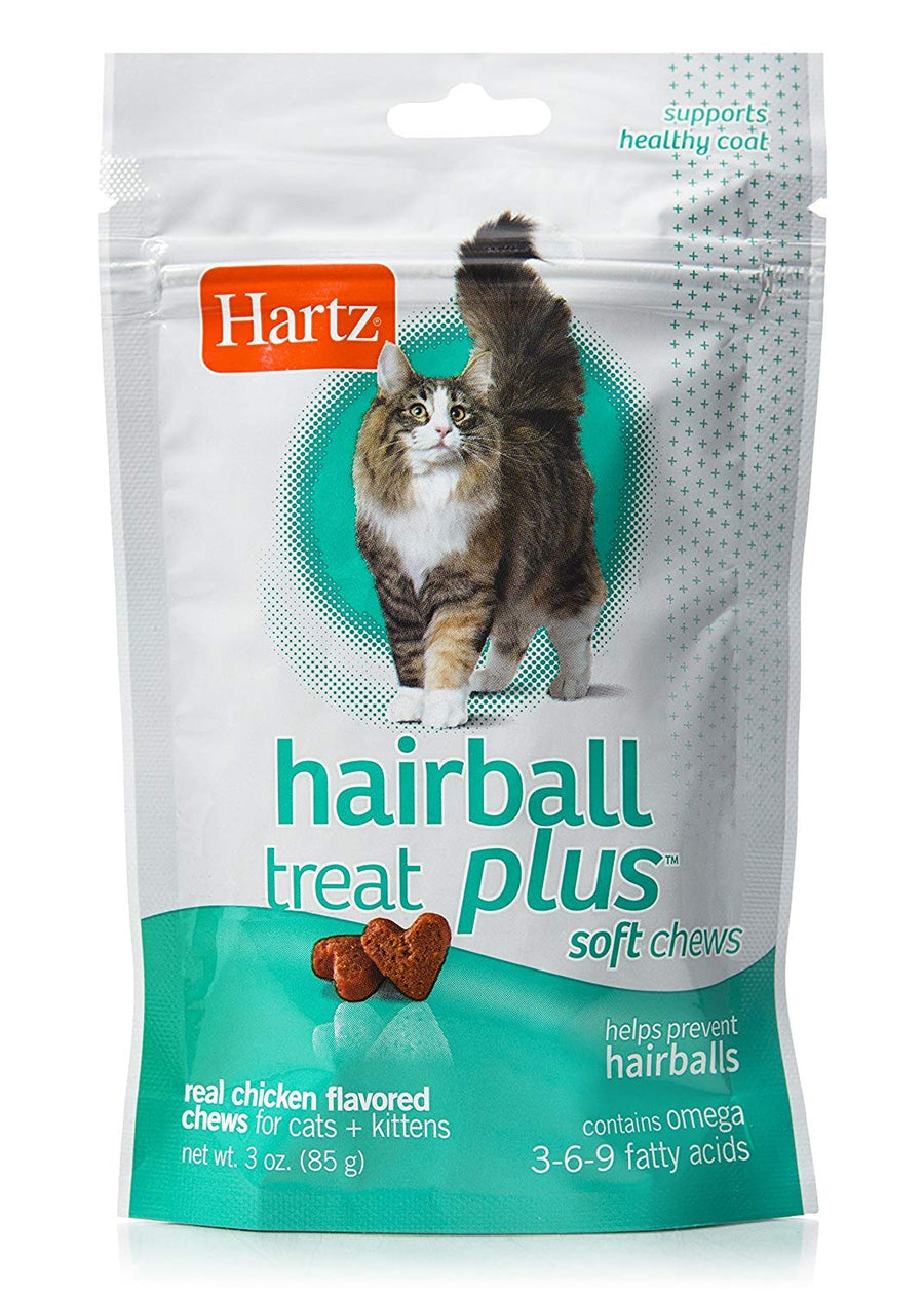 Hairball Remedy Plus Chicken Flavored Soft Chews for Cats and Kittens