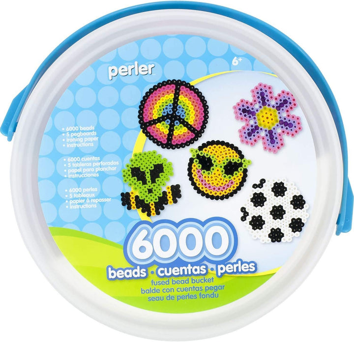 Multi Mix Assorted Fuse Bead Bucket, 6000 pcs