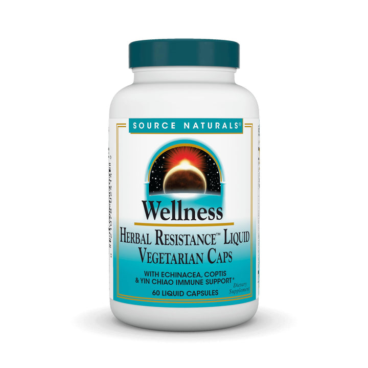 Wellness Herbal Resistance, Echinacea, Coptis & Yin Chiao Immune Support *- 60 Capsules