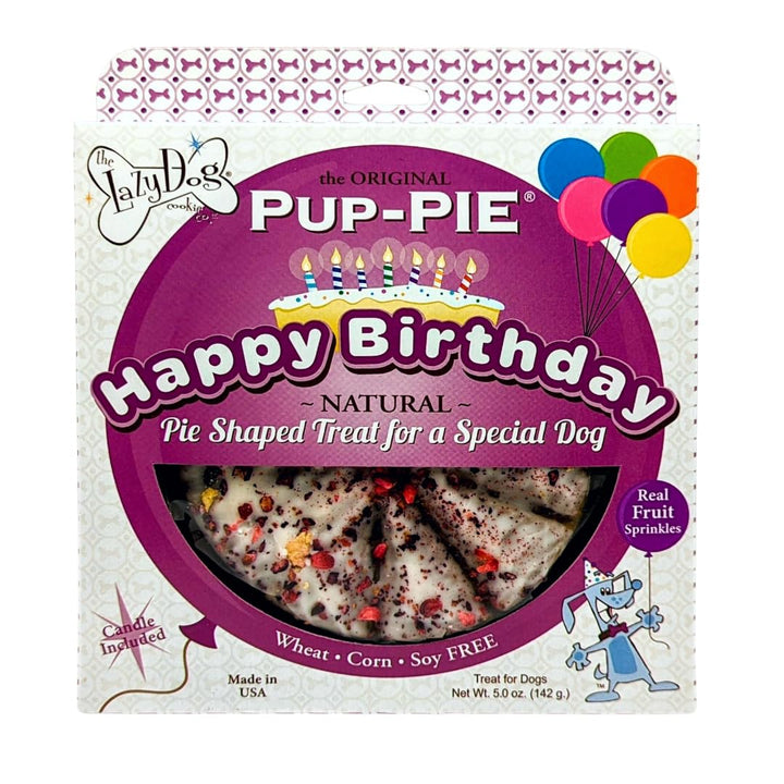 The Lazy Dog Pup-Pie - Original Pup-Pie - Happy Birthday Dog Treat for a Special Dog, 5 oz.