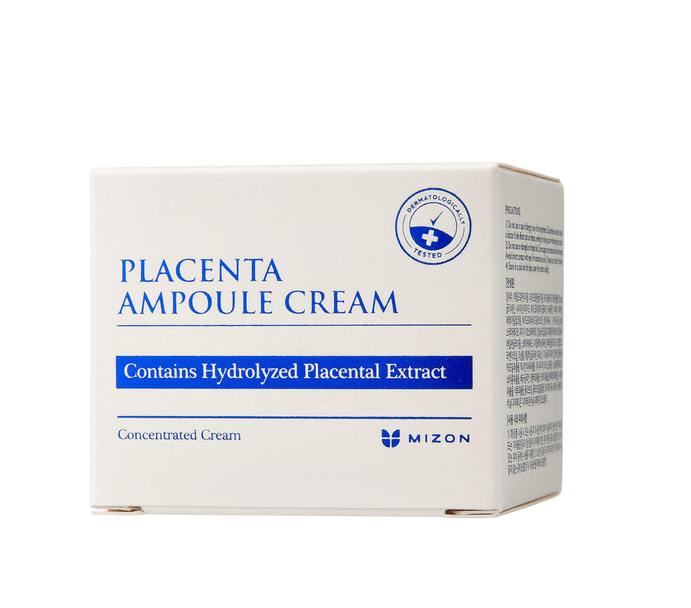 Placenta Ampoule Cream, with Lavander Oil, Niacinamide, Adenosine, Free of Parabens Highly Concentrated, Skin Renewal, Skincare, healthy skin, wrinkle care (1.69 fl oz)