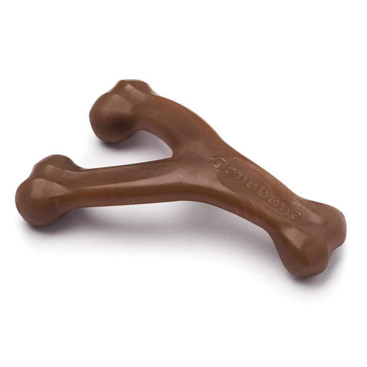 Indestructible Wishbone Dog Chew Toy for Aggressive Chewers, Long Lasting Tough Boredom Breaker for Dogs, Real Peanut Flavour, For Medium Dogs, Made in the USA.