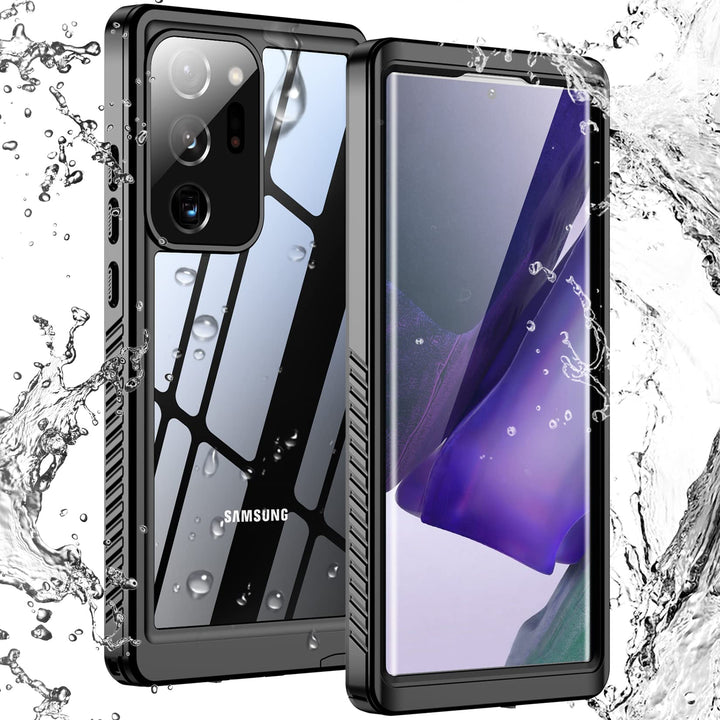 for Samsung Galaxy Note 20 Ultra Case Waterproof, Built in Screen Protector 360° Full Body Heavy Duty Shockproof IP68 Waterproof Note 20 Ultra Case for Samsung Note 20 Ultra 5G 6.9 Black