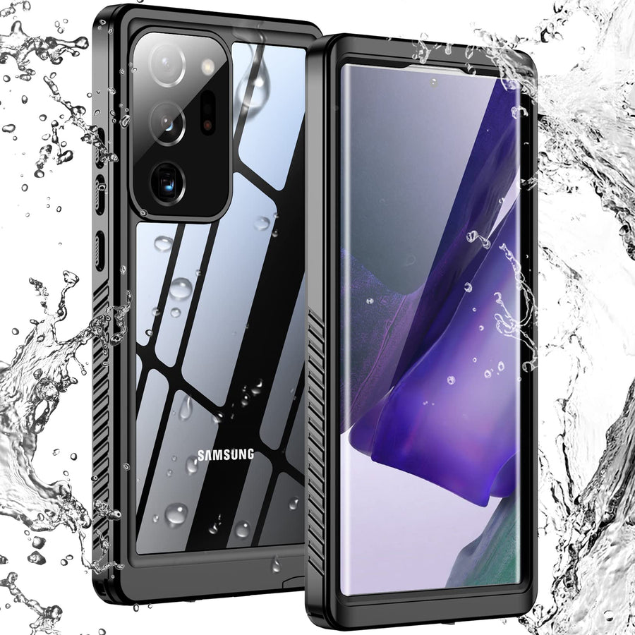 for Samsung Galaxy Note 20 Ultra Case Waterproof, Built in Screen Protector 360° Full Body Heavy Duty Shockproof IP68 Waterproof Note 20 Ultra Case for Samsung Note 20 Ultra 5G 6.9 Black