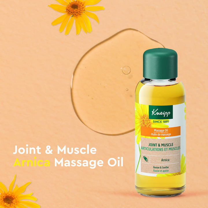 Joint & Muscle Arnica Massage Oil - 3.4 fl oz - Good for Achy Joints & Sore Muscles - Vegan