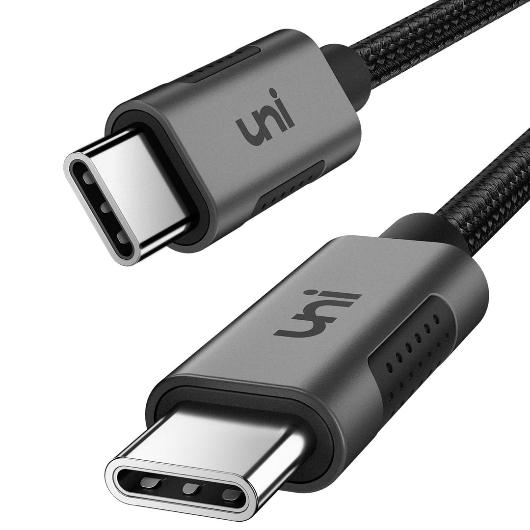 100W USB C to USB C Cable 10ft, USBC Fast Charging Cable PD 5A, Type C Charger Cable Nylon Braided, Compatible with MacBook Air/Pro M3, iPad Pro, Galaxy S24, iPhone 15/Pro/Plus/ProMax