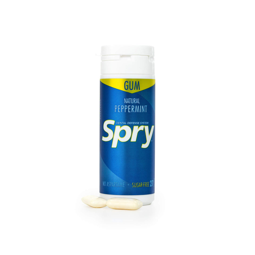 , Spry Natural Chewing Gum, Peppermint , 30 Count (32.5 g)