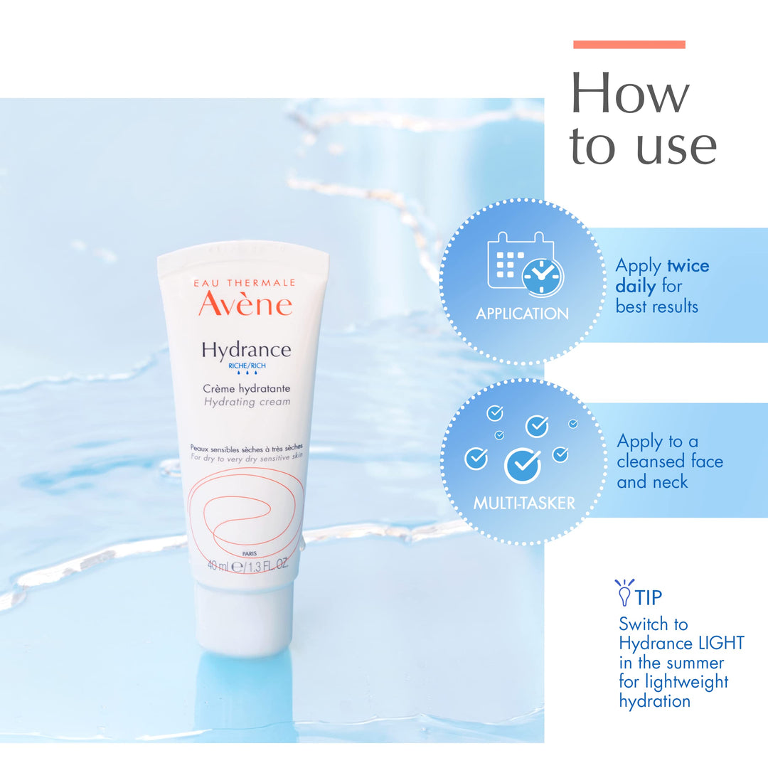 Hydrance RICH Hydrating Cream, Daily Face Moisturizer, Non-Comedogenic, 1.3 Fl Oz (Pack of 1)