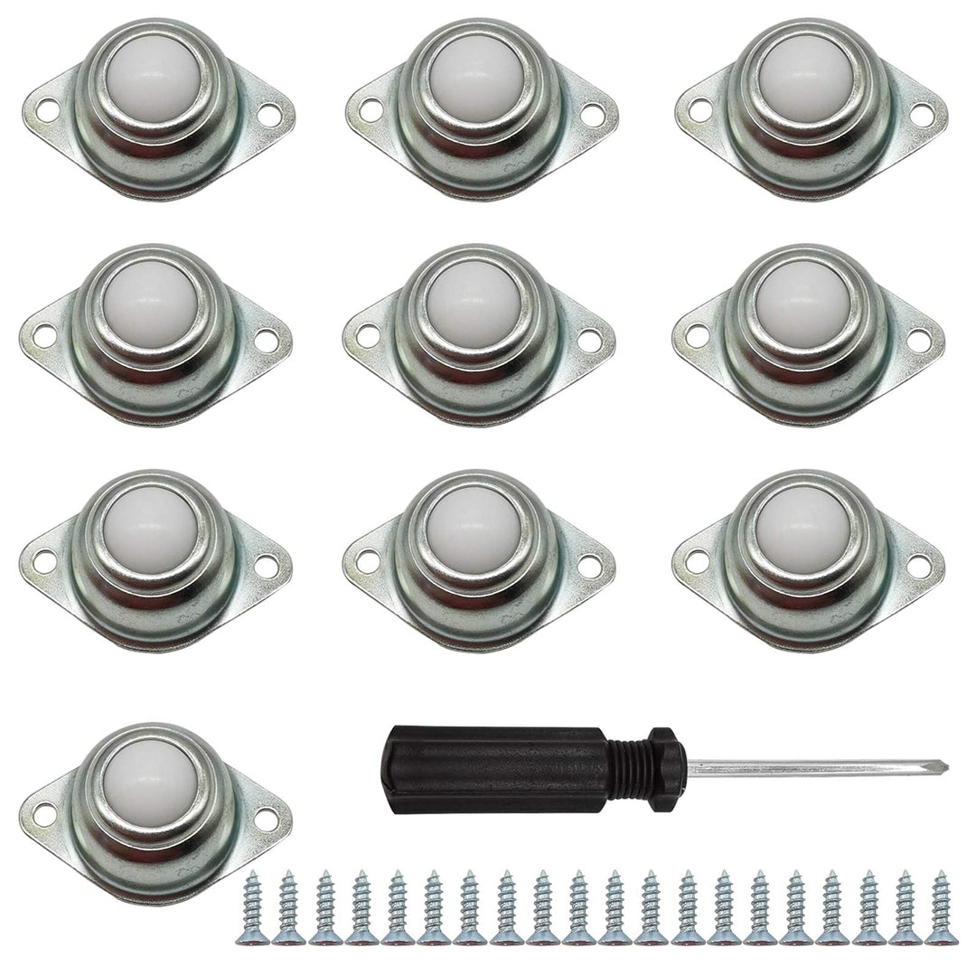 10PCS Nylon Ball Transfer Bearing Unit Table Conveyor Roller Ball Casters for Transmission, Furniture, Wheelchair