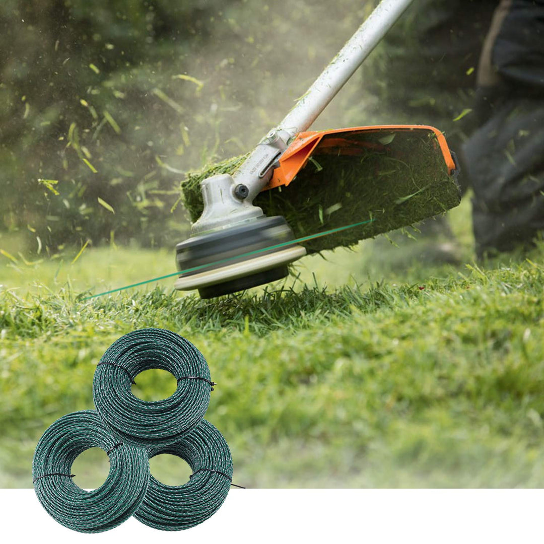 1-Pound Heavy Duty Twisted .095-inch-by-393-ft Dual Core String Spiral Trimmer Line Donut,with Bonus Line Cutter