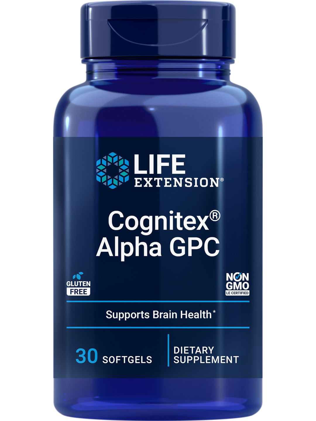 Cognitex Alpha GPC – Alpha-Glyceryl Phosphoryl Choline, Phosphatidylserine, Blueberry Extract – A Strong Foundation for Cognitive Health – Non-GMO, Gluten-Free – 30 Softgels