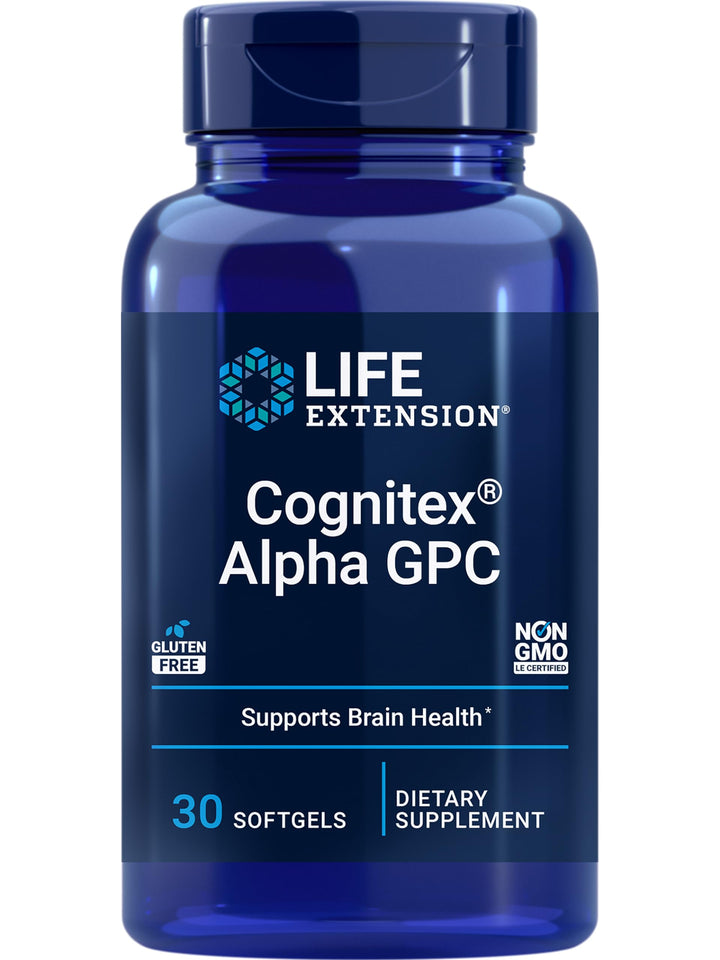Cognitex Alpha GPC – Alpha-Glyceryl Phosphoryl Choline, Phosphatidylserine, Blueberry Extract – A Strong Foundation for Cognitive Health – Non-GMO, Gluten-Free – 30 Softgels