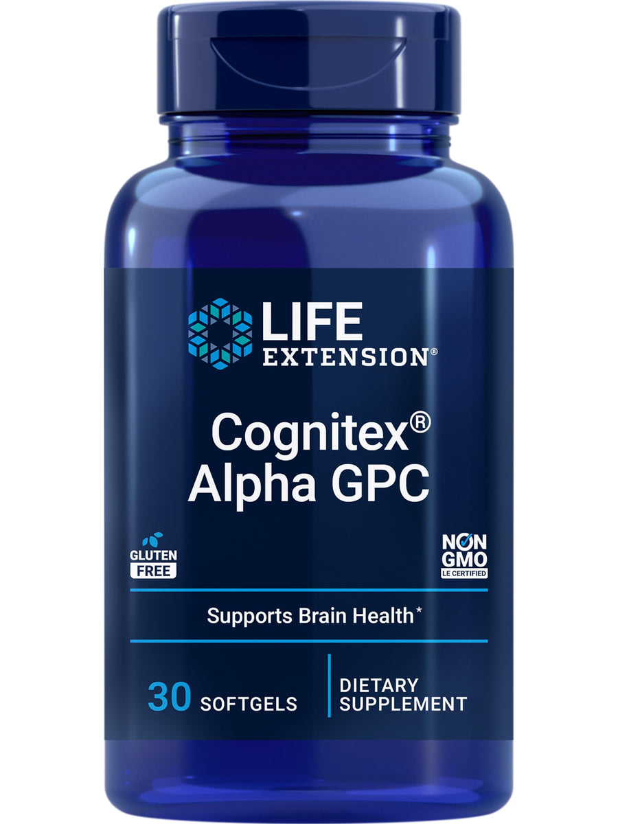 Cognitex Alpha GPC – Alpha-Glyceryl Phosphoryl Choline, Phosphatidylserine, Blueberry Extract – A Strong Foundation for Cognitive Health – Non-GMO, Gluten-Free – 30 Softgels