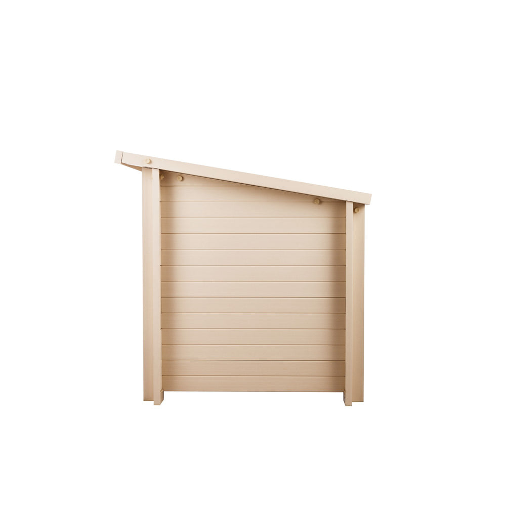 ® ECOFLEX® Fontana Chicken Coop, Tan - Eco-Friendly Urban Barn for 2-3 Chickens with Nesting Box, Roosting Bars, Easy Assembly, Moisture & Odor Resistant, 10-Year Warranty