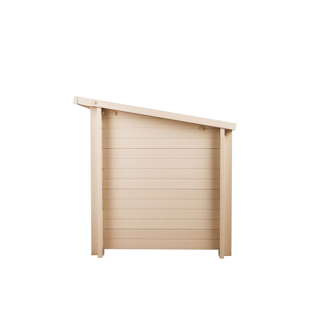 ® ECOFLEX® Fontana Chicken Coop, Tan - Eco-Friendly Urban Barn for 2-3 Chickens with Nesting Box, Roosting Bars, Easy Assembly, Moisture & Odor Resistant, 10-Year Warranty