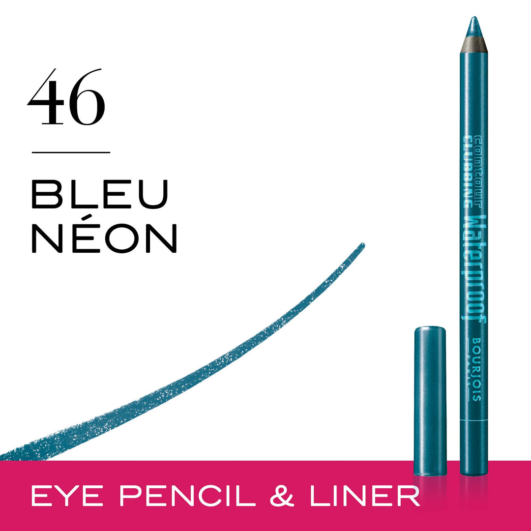 Contour Clubbing Waterproof Eye Pencil - 1.2gm (Blue Neon)