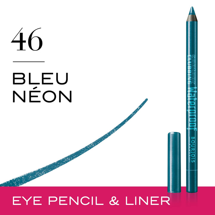 Contour Clubbing Waterproof Eye Pencil - 1.2gm (Blue Neon)