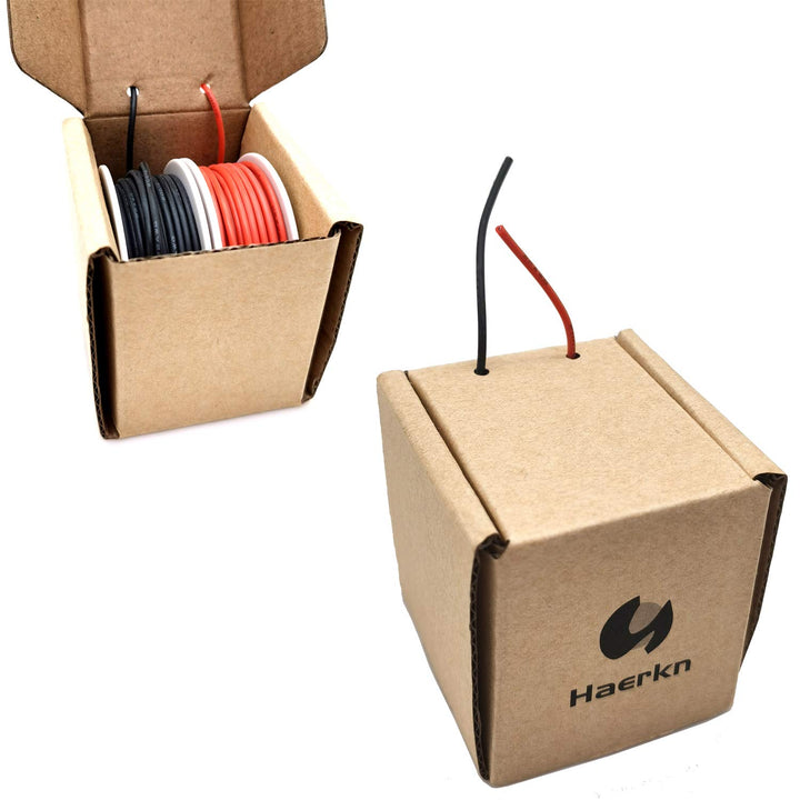 22awg Silicone Electrical Wire Cable 2 Colors (26ft Each) 22 Gauge Stranded Tinned Copper Wire Flexible and Soft for DIY