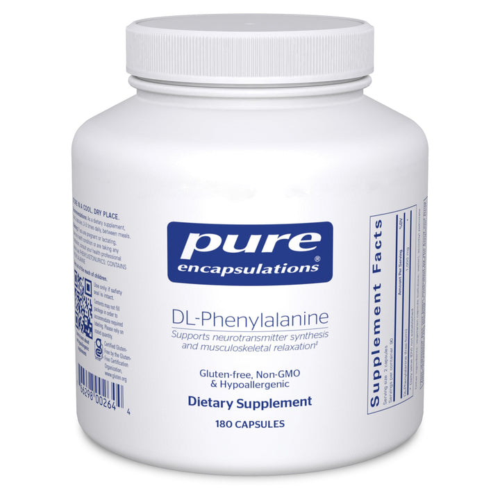 DL-Phenylalanine | Amino Acid Supplement for Memory and Focus, Joints, Muscles, and Cognitive Support* | 180 Capsules