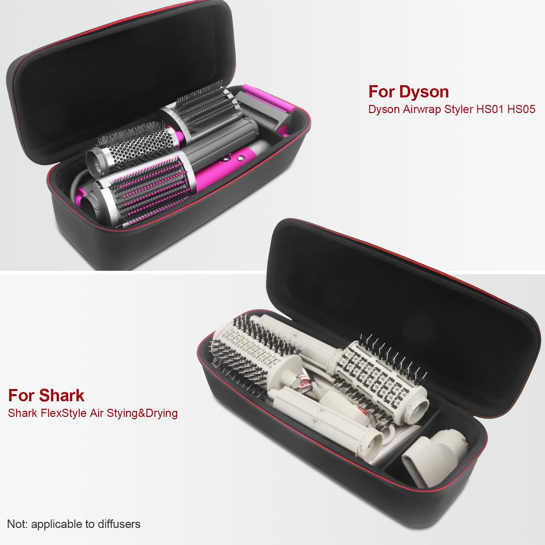 Hard Case Travel Case for Dyson/Shark Airwrap, Waterproof Anti-Scratch Dustproof Travel Storage Case, Travel Case for Shark Flexstyle(Not Applicable to New Dyson)