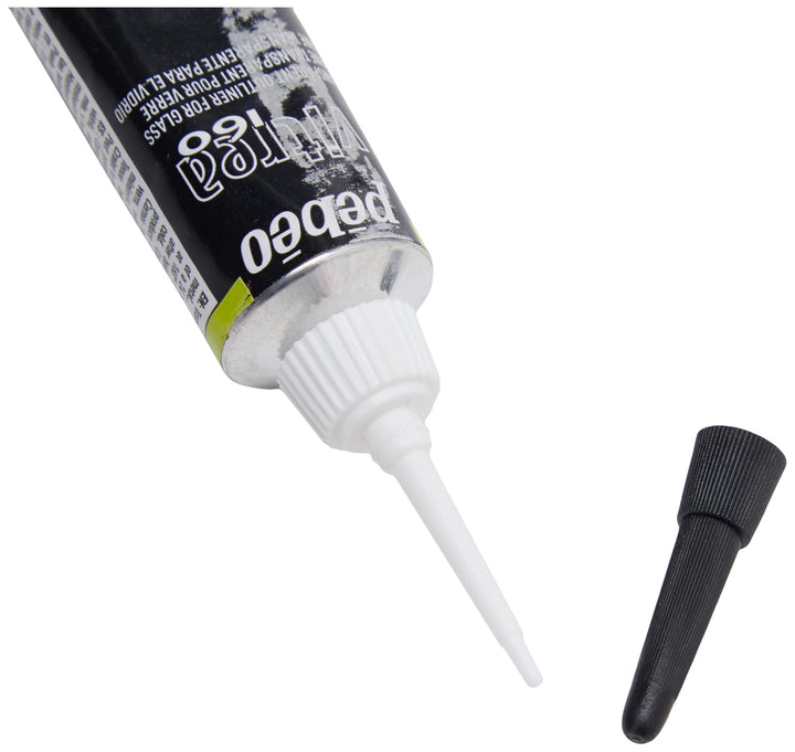 Vitrea 160 Glass Paint Outliner, 0.67 Fl Oz (Pack of 1), Ink Black, 066