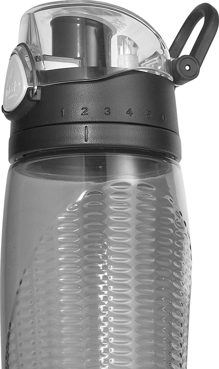 Intak 24 Ounce Hydration Bottle with Meter, Smoke