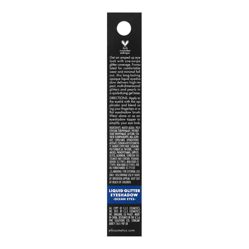 Cosmetics Liquid Glitter Gel Eyeshadow, Ocean Eyes, 0.10 Fl. Ounce, Ocean Eyes, 0.10 Fl Ounce