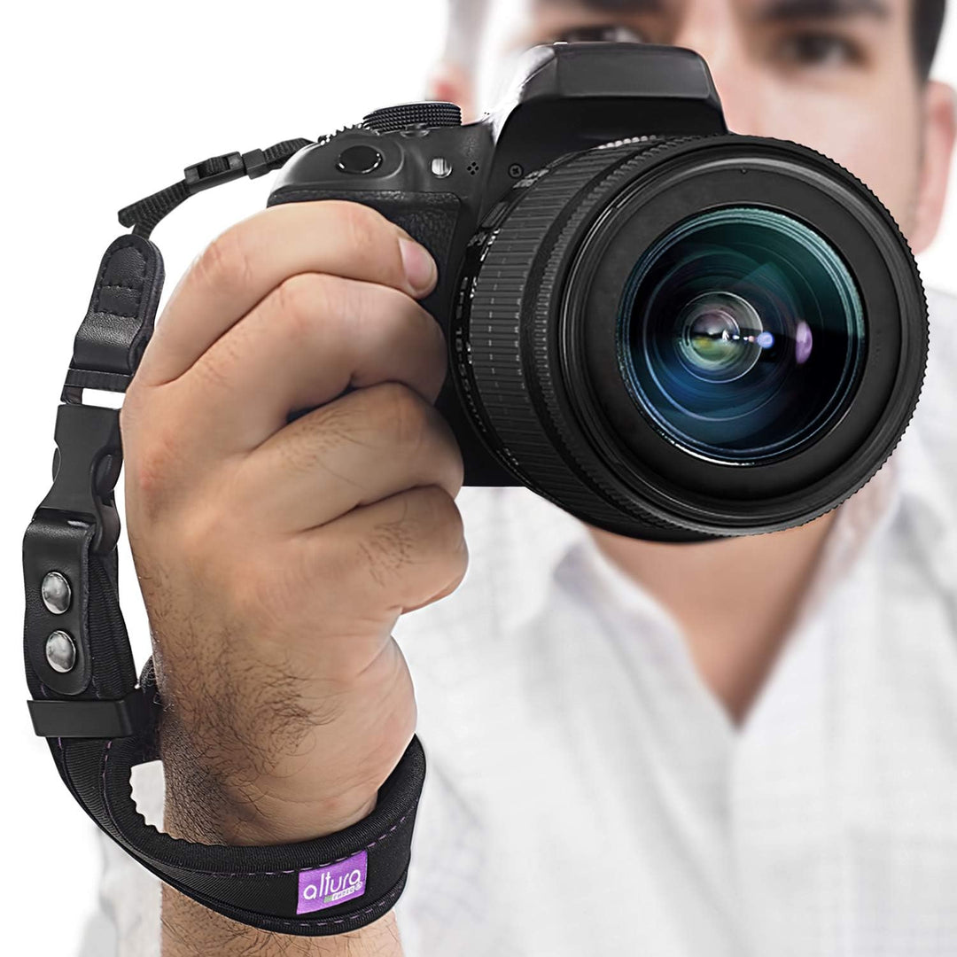 Camera Wrist Strap - Rapid Fire Secure Camera Sling Strap, Camera Straps for Photographers Compatible W/DSLR & Mirrorless - Camera Hand Strap W/Quick Release Camera Strap Dual System