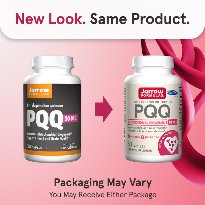 PQQ 10 mg, Dietary Supplement, Heart, Brain, and Metabolism Support, 30 Veggie Capsules, 30 Day Supply