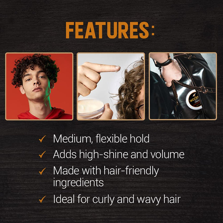 Woody's Flexible Styling Cream for Men, Styling Cream, 3.4 Ounce