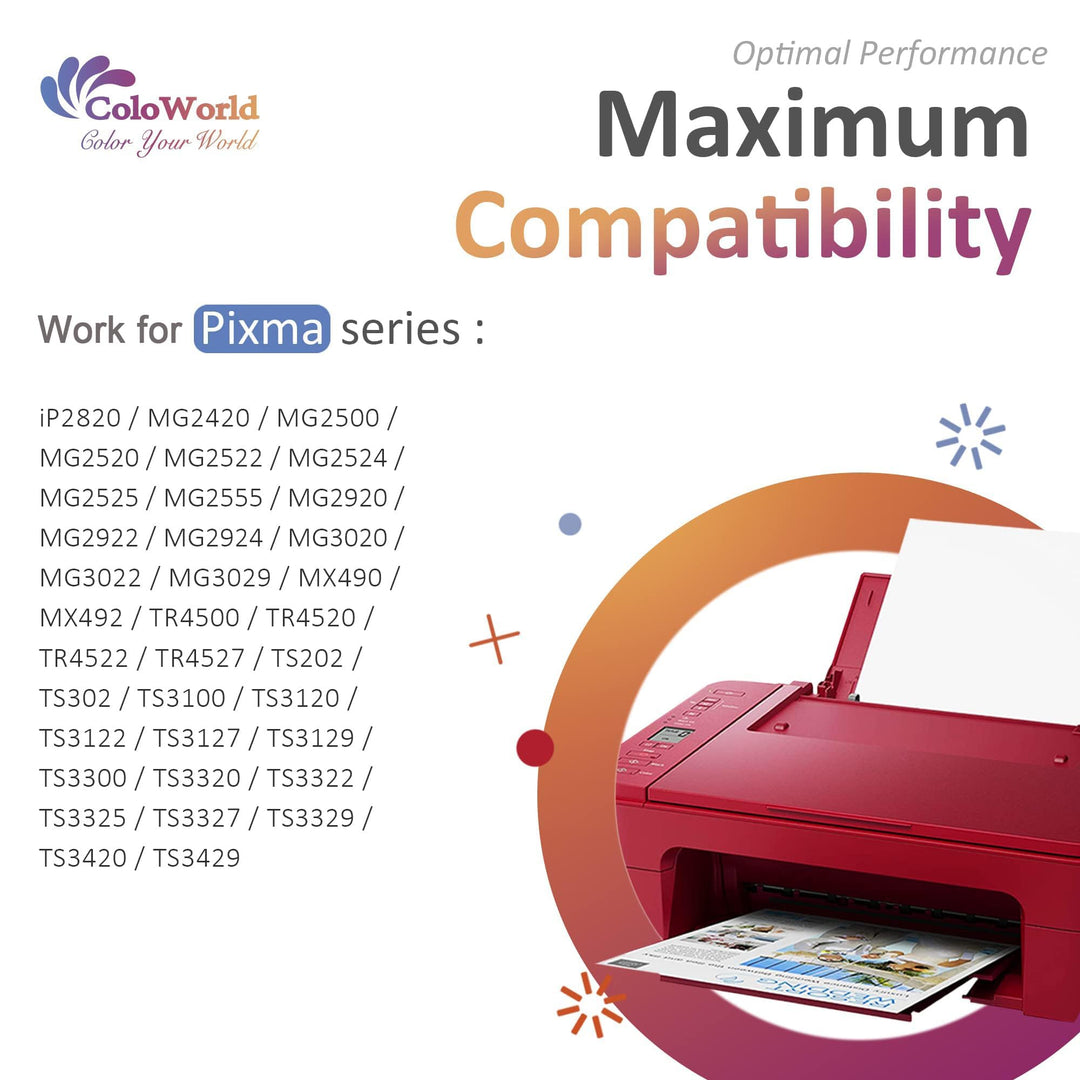 Remanufactured Ink Cartridge Replacement for Canon PG-245XL CL-246XL PG-243 CL-244 for Pixma MX492 MX490 TR4520 MG2522 MG2922 MG2520 MG2920 MG3022 iP2820 TS202 Printer (1 Black 1 Color)