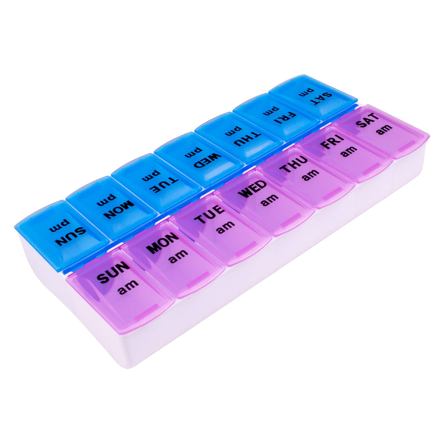 Twice-A-Day Weekly Pill Organizer 1 ea