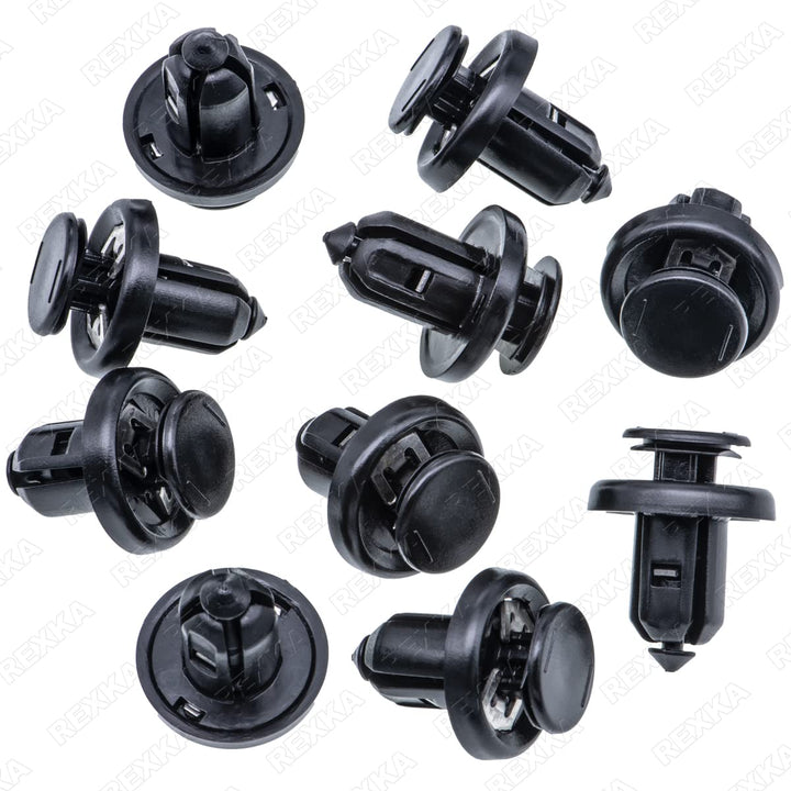 10pcs Bumper Fender Grille Clips Stem Length 13 mm Compatible with Honda Acura 91505-S9A-003 Accord Civic CR-V MDX RDX
